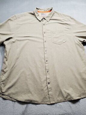 5.11 Tactical Button Up Short Sleeve Shirt Lightweight Breathable Tan Men Sz 2XL